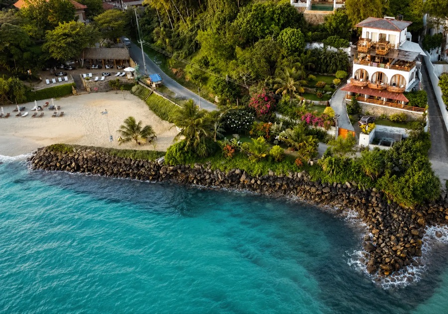 Ocean Bliss by Sugar hotel overlooking its Weligama beachfront