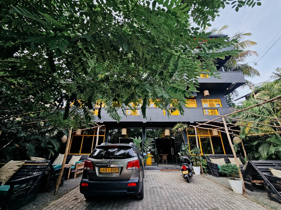 Exterior of Sugar Hostel Weligama